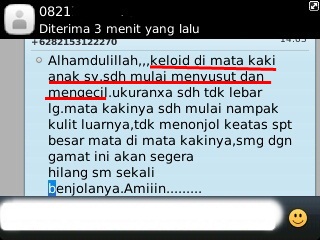 Cara Mengobati Keloid di Dada Secara Alami Tanpa Operasi ~ TESTIMONI QNC JELLY GAMAT